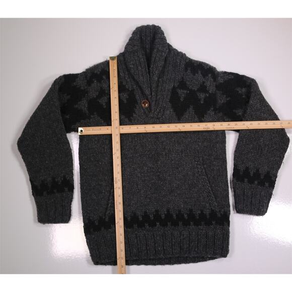 Filson Collectors Handmade Wolf Pass Canadian Artisans Shawl Wool Sweater XS - Picture 3 of 8